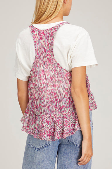 Etoile Isabel Marant Tops Slimea Top in Raspberry