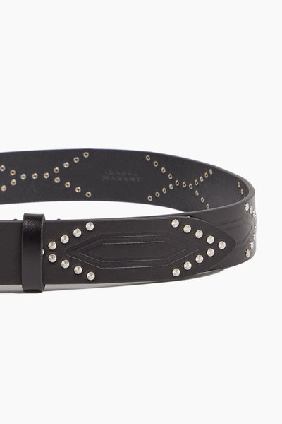 Isabel Marant Belts Telly Belt in Black/Silver Isabel Marant Telly Belt in Black/Silver