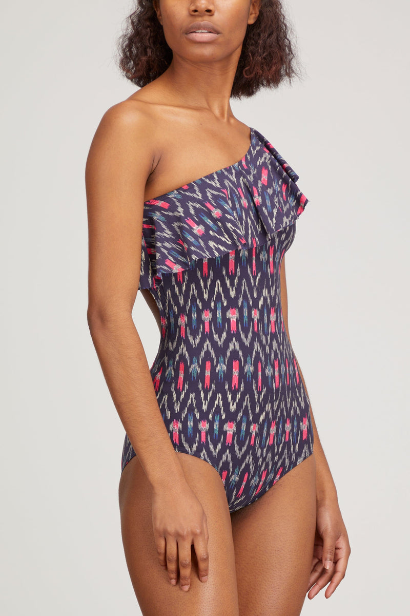 influenza Sprout locker Isabel Marant Sicilya Swimsuit in Midnight – Hampden Clothing
