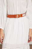 Isabel Marant Belts Zaf Belt in Ecru/Cognac Isabel Marant Zaf Belt in Ecru/Cognac