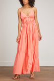 Jonathan Simkhai Dresses April Solid Poplin Dress in Coral
