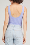Jonathan Simkhai Tops Irene Compact Rib Jersey U Neck Bodysuit in Cornflower Jonathan Simkhai Irene Compact Rib Jersey U Neck Bodysuit in Cornflower