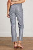 Jonathan Simkhai Pants River Eco Stretch Vegan Leather High Rise Pant in Bluebird