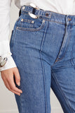JW Anderson Jeans Chain Link Slim Jeans in Light Blue