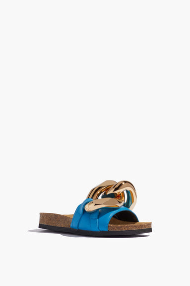 JW Anderson Shoes Sandals Chain Slide in Blue JW Anderson Shoes Chain Slide in Blue