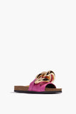 JW Anderson Shoes Sandals Chain Slide in Fuchsia JW Anderson Shoes Chain Slide in Fuchsia