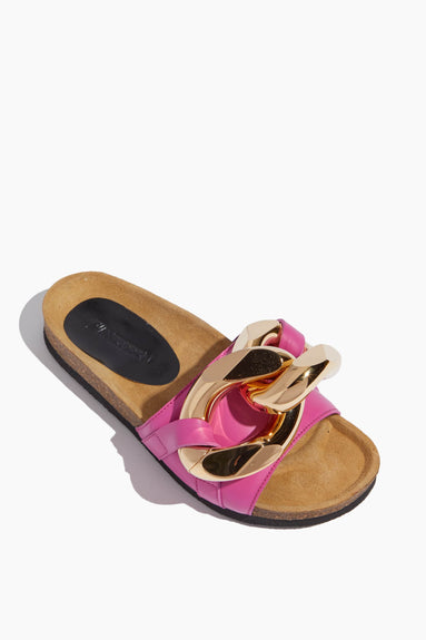 JW Anderson Shoes Sandals Chain Slide in Fuchsia JW Anderson Shoes Chain Slide in Fuchsia