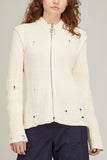 JW Anderson Sweaters Distressed Cardigan in Off White
