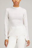JW Anderson Tops Mock Neck Handkerchief Top in Off White