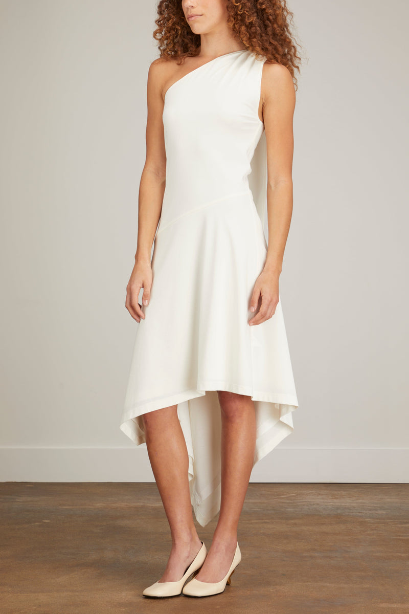 JW Anderson - JW Anderson Padlock Strap Mini Skirt in White/Black 8 / 4 US - Hampden Clothing