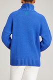JW Anderson Sweaters Patch Pocket Turtleneck Jumper in Blue/Green