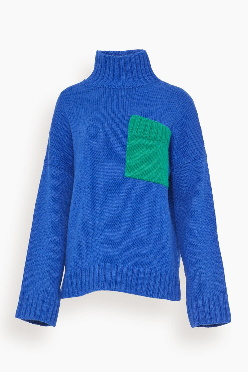 Turtleneck sweater dark blue - Fine wool sweaters