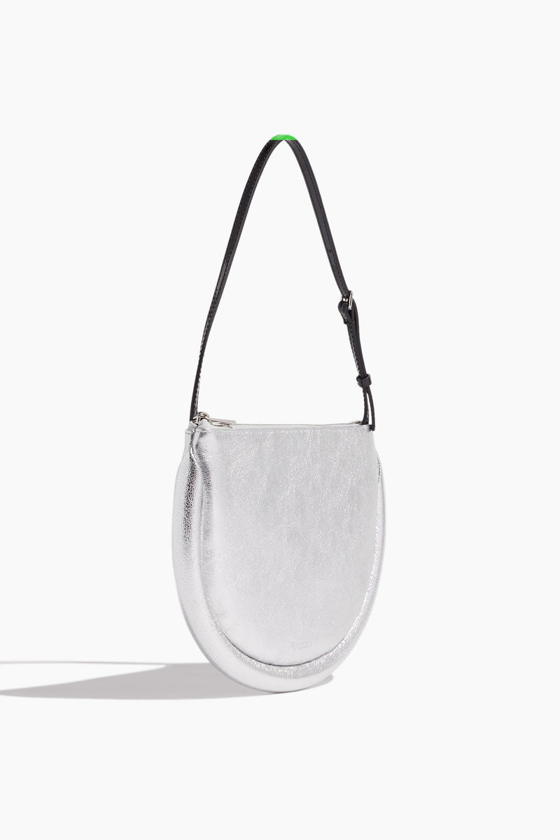 JW Anderson - JW Anderson Small Chain Hobo Bag in Off White/Silver Chain - Hampden Clothing