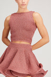 JW Anderson Tops Cropped Tank Top in Pink