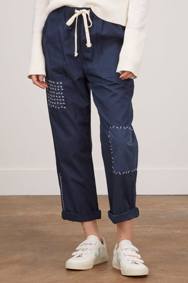 Kerri Rosenthal Pants Every Body Patchwork Pant in Indigo