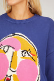 Kerri Rosenthal Sweaters Sydney Sweater Bubble in Concord Blue