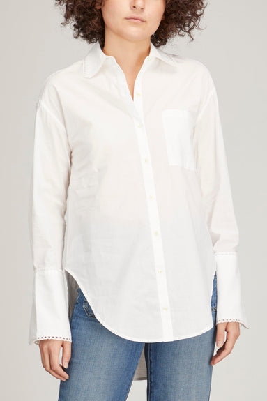 Kerri Rosenthal Tops Mason Shirt Xoxo in Oatmilk Kerri Rosenthal Mason Shirt Xoxo in Oatmilk