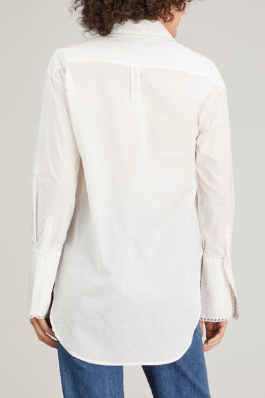 Kerri Rosenthal Tops Mason Shirt Xoxo in Oatmilk Kerri Rosenthal Mason Shirt Xoxo in Oatmilk