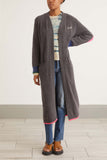 Kerri Rosenthal Sweaters Patchwork Love Super Long Cardigan in Carbon Kerri Rosenthal Patchwork Love Super Long Cardigan in Carbon