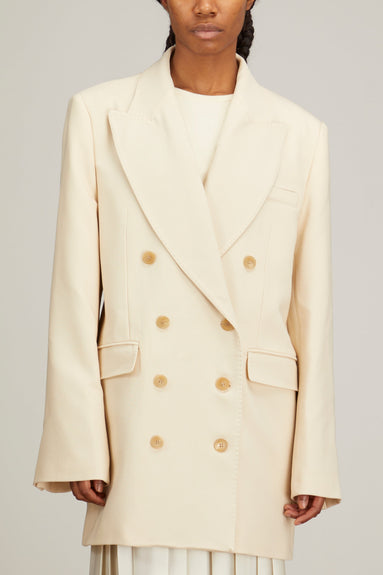 Khaite Jackets Balton Jacket in Custard