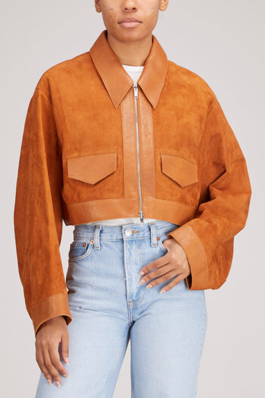 Khaite Jackets Combly Jacket in Sienna