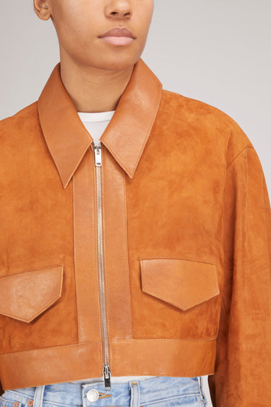 Khaite Jackets Combly Jacket in Sienna