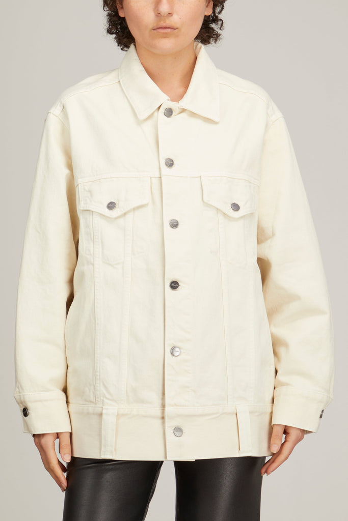 Khaite Grizzo Jacket in Ivory Rigid – Hampden Clothing