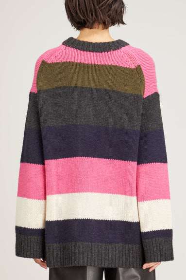 Khaite Sweaters Jade Sweater in Multicolor Stripe