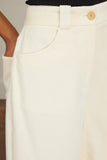 Khaite Pants Rapton Pant in Bone