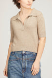 Khaite Tops Shrunken Jo Top in Sepia
