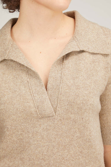Khaite Tops Shrunken Jo Top in Sepia