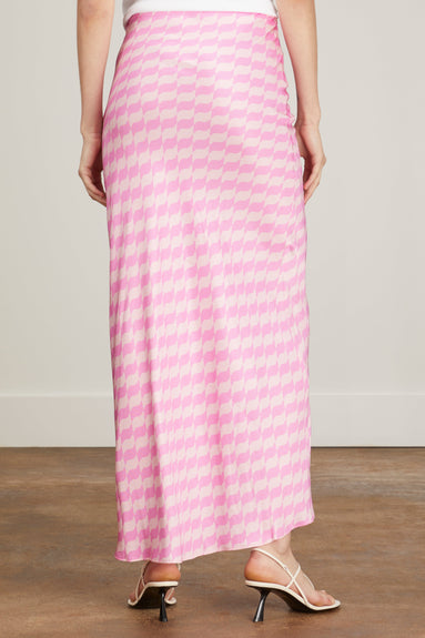 Kitri Skirts Layla Tile Skirt in Pink Wavy Kitri Layla Tile Skirt in Pink Wavy