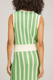 Kitri Tops Marley Knit Top in Green Stripe Kitri Marley Knit Top in Green Stripe