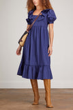 Kitri Dresses Tammy Cotton Dress in Navy