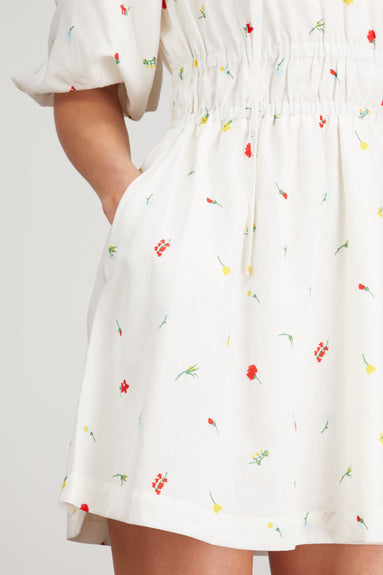 Kitri Dresses Azalea Mini Dress in White Vintage Floral
