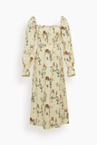Kitri Dresses Jolene Shirred Dress in Joshua Print Kitri Jolene Shirred Dress in Joshua Print