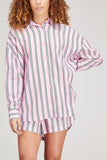 Kitri Tops Mariana Boyfriend Shirt in Palm Springs Stripe