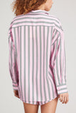 Kitri Tops Mariana Boyfriend Shirt in Palm Springs Stripe