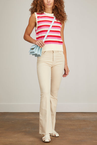 Kitri Tops Marley Knit Top in Pink Stripe Kitri Marley Knit Top in Pink Stripe
