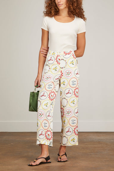 Kitri Pants Romina Trousers in Vintage Plates Kitri Romina Trousers in Vintage Plates