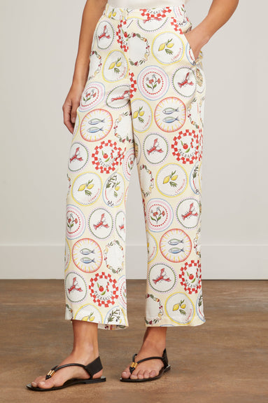 Kitri Pants Romina Trousers in Vintage Plates Kitri Romina Trousers in Vintage Plates