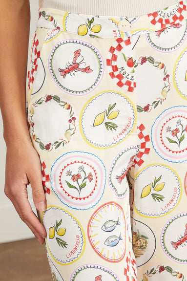 Kitri Pants Romina Trousers in Vintage Plates Kitri Romina Trousers in Vintage Plates