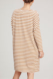 Labo.Art Dresses Carla Dress in Caramel Stripe