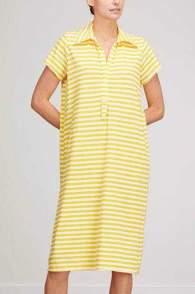 Labo.Art Dresses Basico Dress in Yellow Stripe Labo.Art Basico Dress in Yellow Stripe