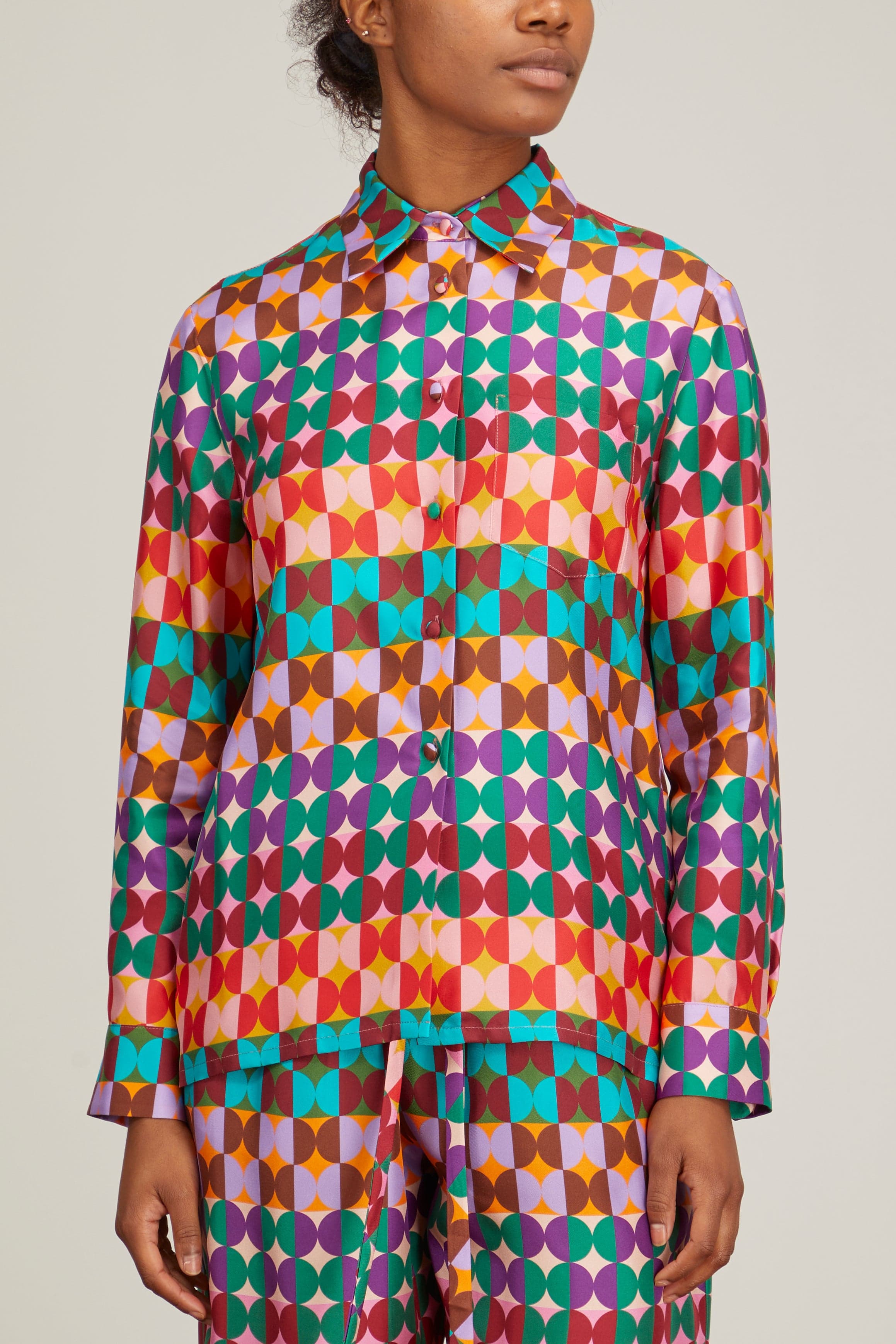 La Double J Tops Boy Shirt in Mezzaluna Rainbow La Double J Boy Shirt in Mezzaluna Rainbow