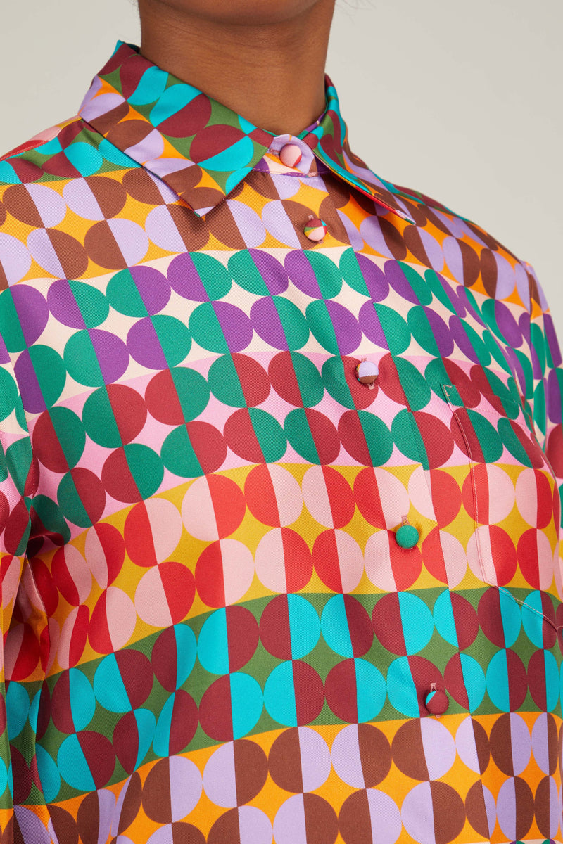 La Double J Boy Shirt in Mezzaluna Rainbow – Hampden Clothing