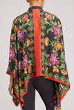 La Double J Tops Foulard Shirt in Folk Flowers Nero Placee
