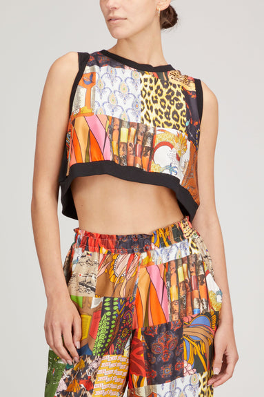 La Prestic Ouiston Tops Marsa Top in Mix Patchwork