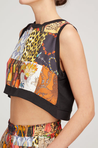 La Prestic Ouiston Tops Marsa Top in Mix Patchwork