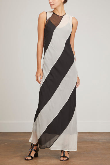 Lee Mathews Dresses Dixon Tank Dress in Black/White